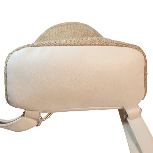 Wild Fable 10.5" Mini Dome Woven Tweed and Faux Leather Backpack - Picture 11 of 12